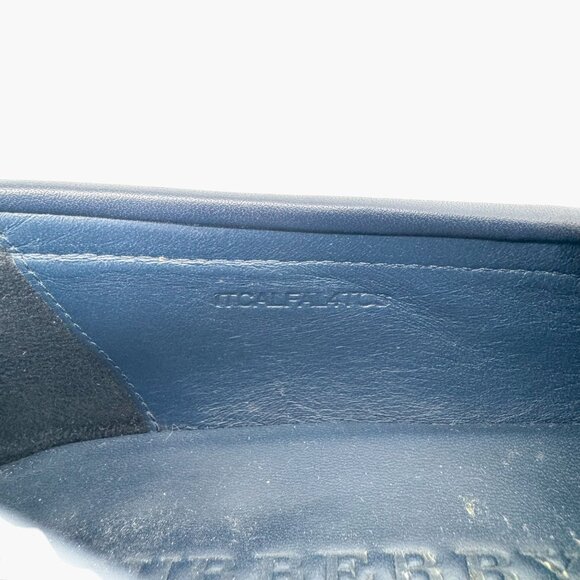 Burberry Solway Chain Loafer EU 38 US 7-7.5 Beige Haymarket Check Canvas Moorley - Picture 10 of 13